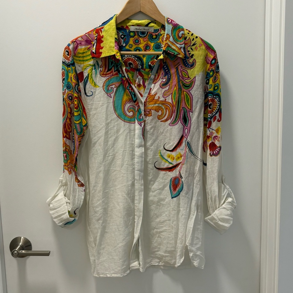 Anthropologie Michael Farrell Button Down Top